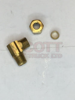 064039-001 [CROWN] FITTING - BRASS 90 DEG 1/4 TO 1/8 MPT * OEM